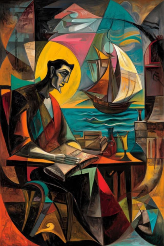Close-up of a vivid abstract painting by a featured ARTSASA artist